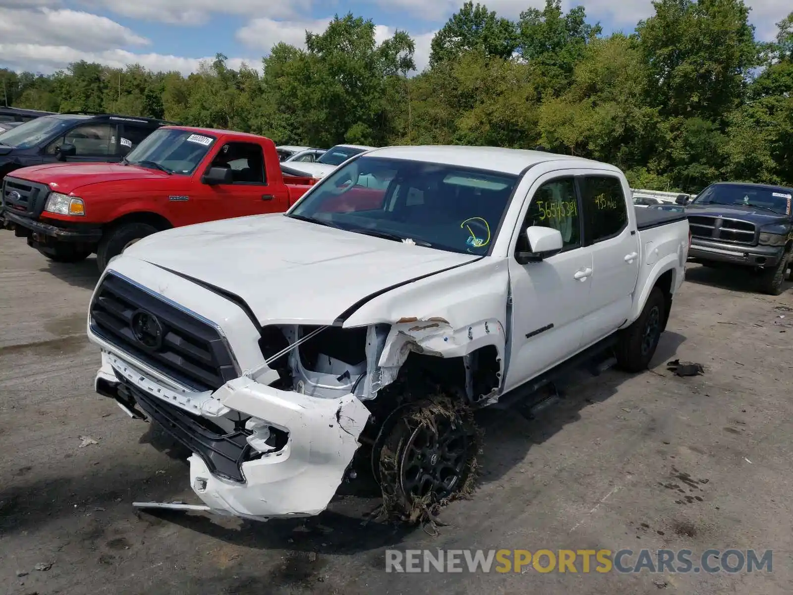 2 Photograph of a damaged car 3TYCZ5AN9MT044354 TOYOTA TACOMA 2021