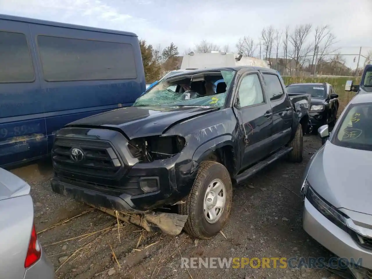 2 Photograph of a damaged car 3TYCZ5AN9MT044838 TOYOTA TACOMA 2021