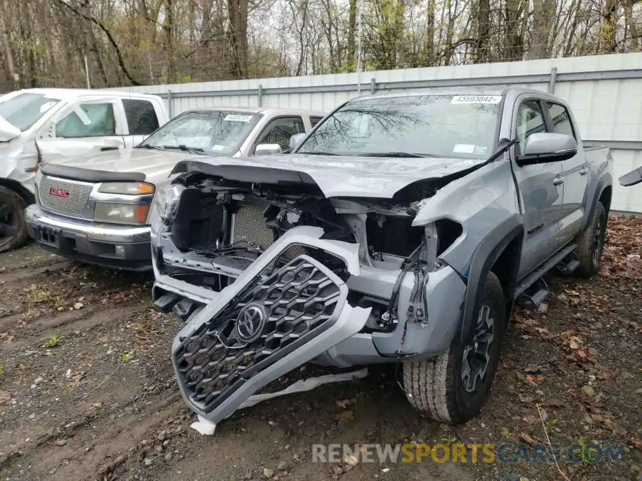 2 Photograph of a damaged car 3TYCZ5AN9MT046735 TOYOTA TACOMA 2021