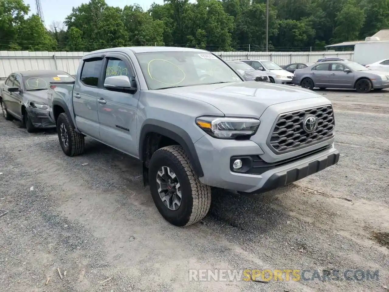 1 Photograph of a damaged car 3TYCZ5AN9MT047366 TOYOTA TACOMA 2021