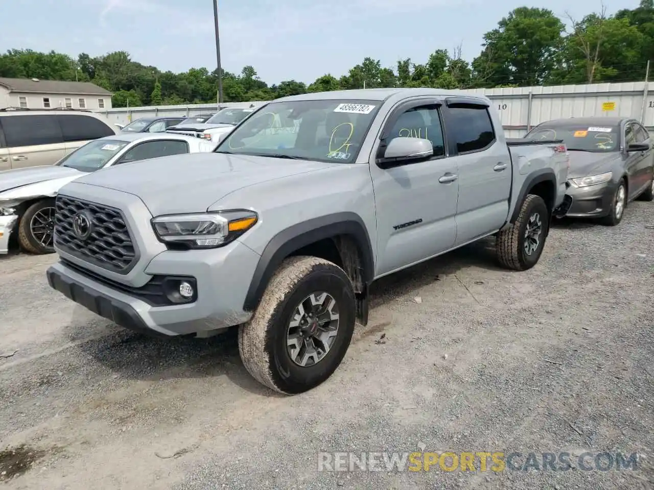 2 Photograph of a damaged car 3TYCZ5AN9MT047366 TOYOTA TACOMA 2021