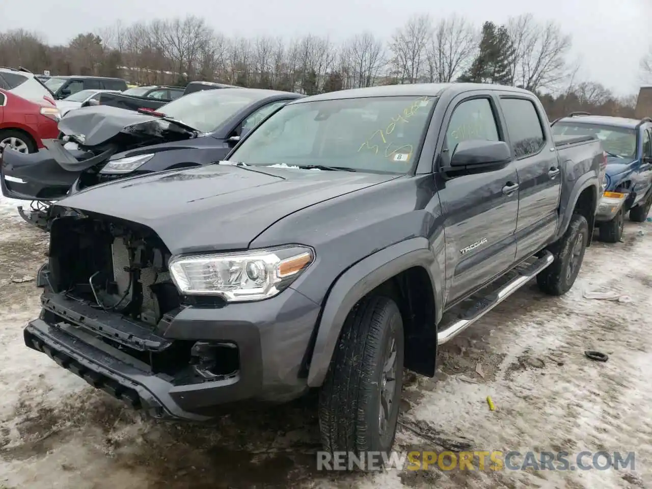 2 Photograph of a damaged car 3TYCZ5AN9MT048369 TOYOTA TACOMA 2021