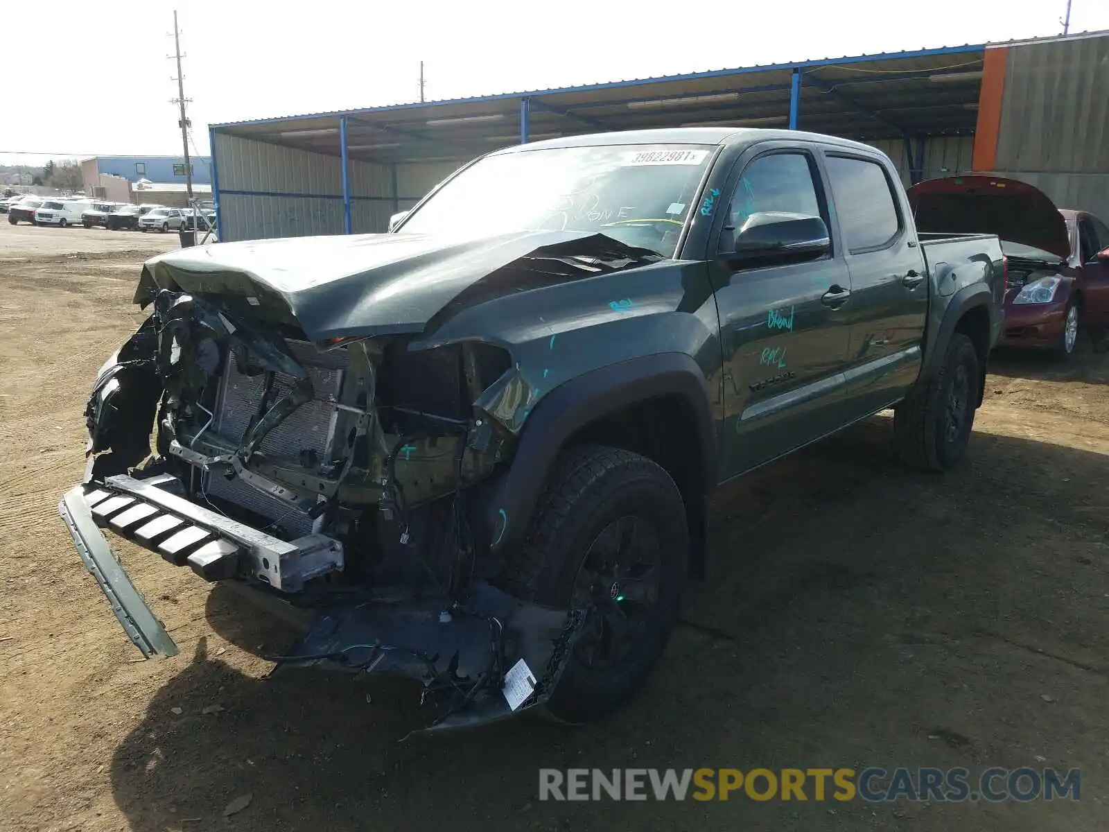 2 Photograph of a damaged car 3TYCZ5ANXMT019494 TOYOTA TACOMA 2021