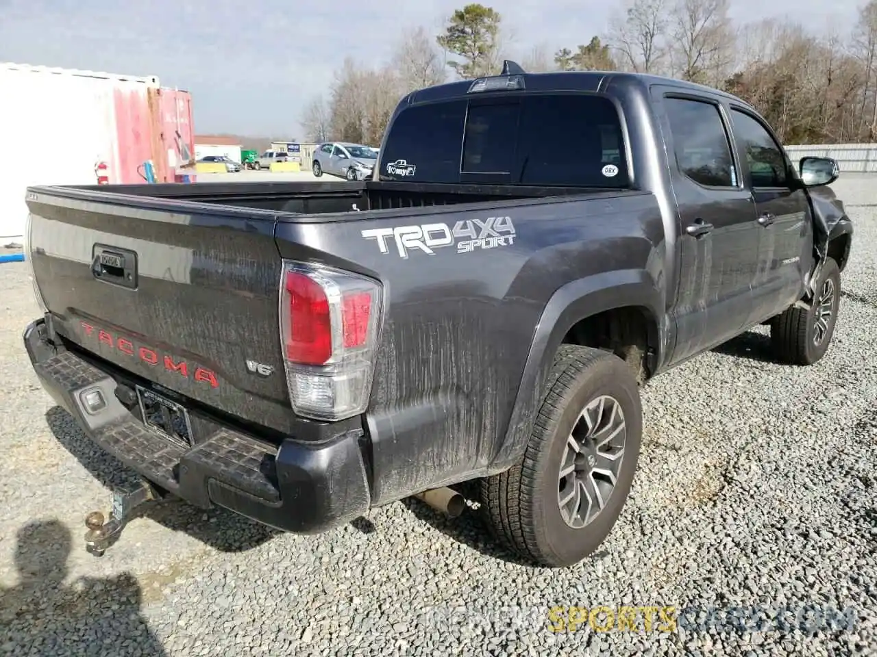 4 Photograph of a damaged car 3TYCZ5ANXMT020516 TOYOTA TACOMA 2021