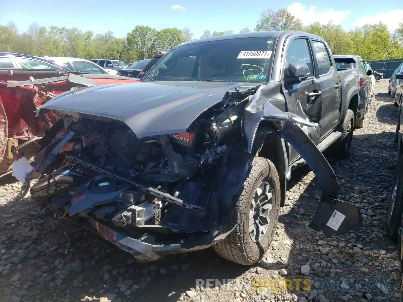 2 Photograph of a damaged car 3TYCZ5ANXMT021763 TOYOTA TACOMA 2021