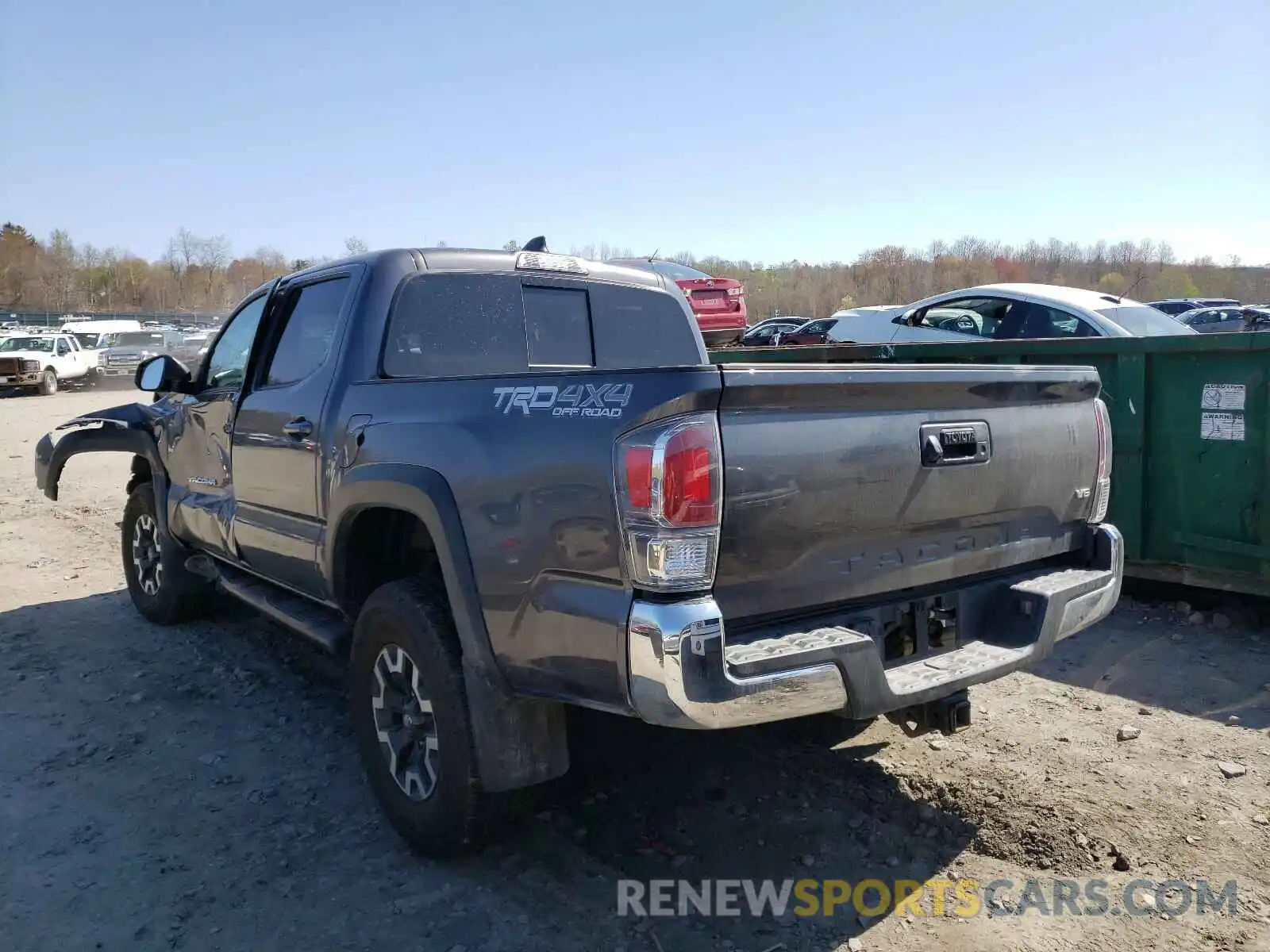 3 Photograph of a damaged car 3TYCZ5ANXMT021763 TOYOTA TACOMA 2021