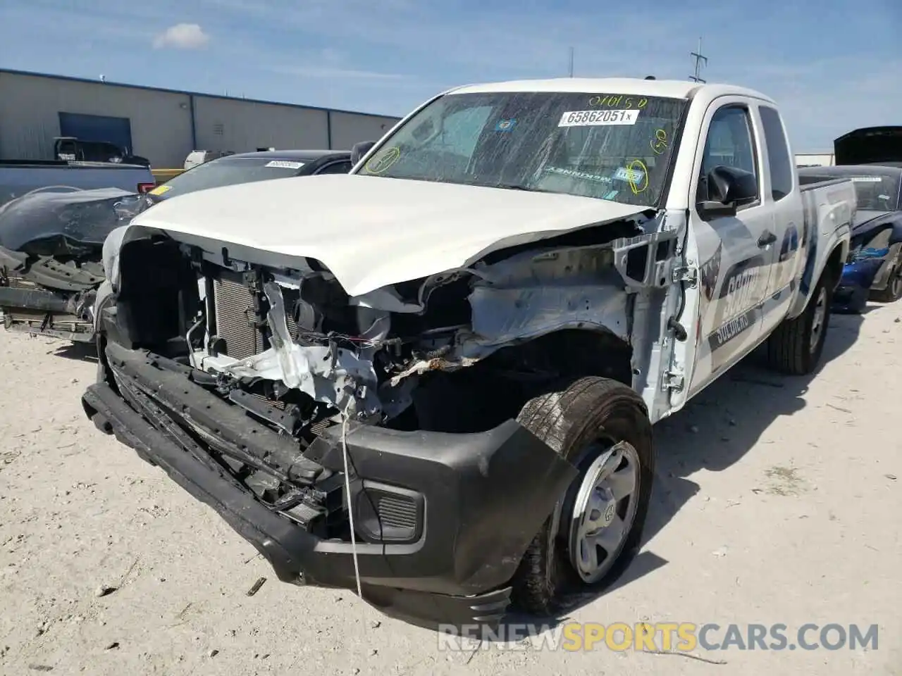 2 Photograph of a damaged car 3TYRX5GN0MT010150 TOYOTA TACOMA 2021