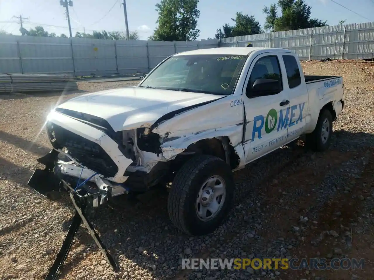 2 Photograph of a damaged car 3TYRX5GN1MT013753 TOYOTA TACOMA 2021