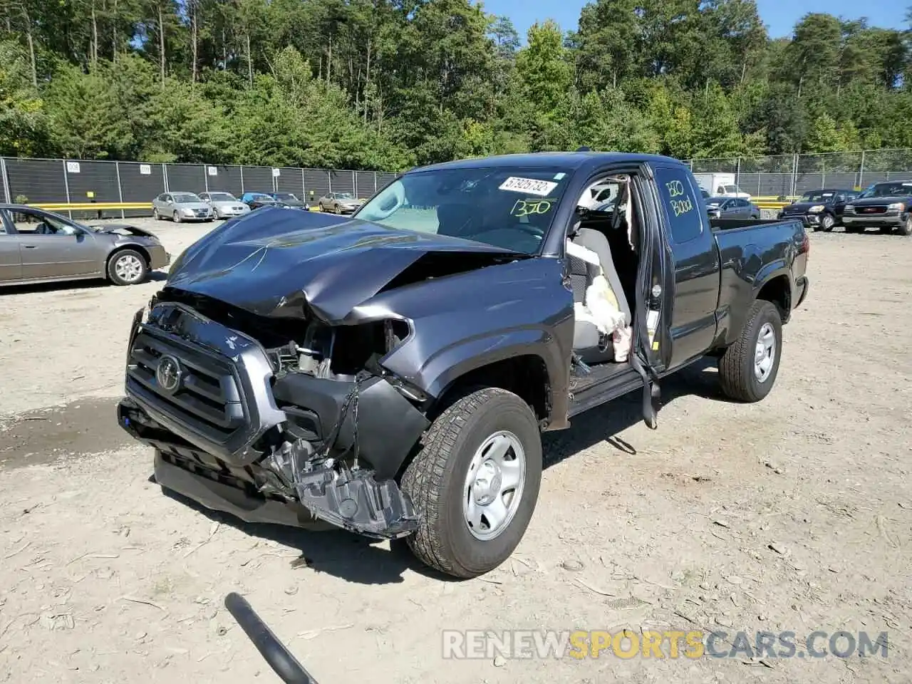 2 Photograph of a damaged car 3TYRX5GN1MT019553 TOYOTA TACOMA 2021