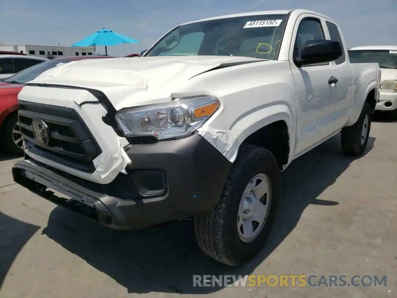 2 Photograph of a damaged car 3TYRX5GN1MT024588 TOYOTA TACOMA 2021