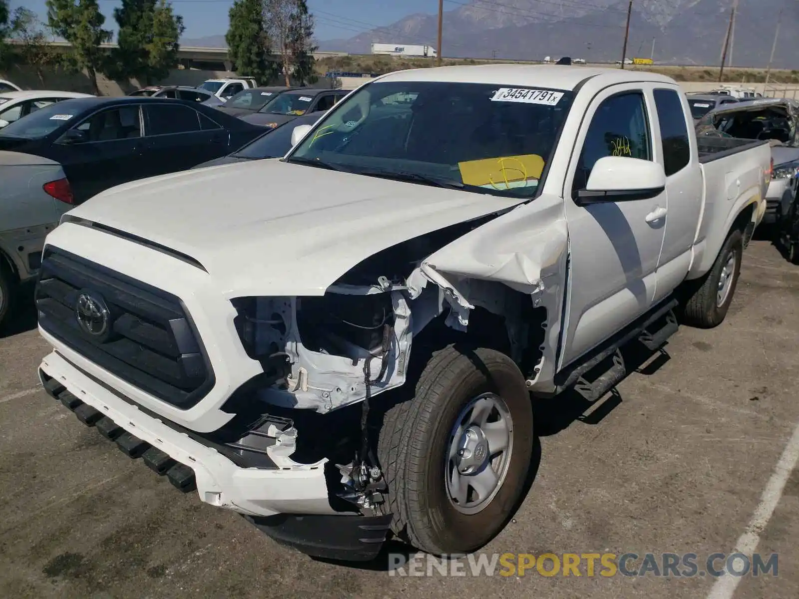 2 Photograph of a damaged car 3TYRX5GN2MT006908 TOYOTA TACOMA 2021