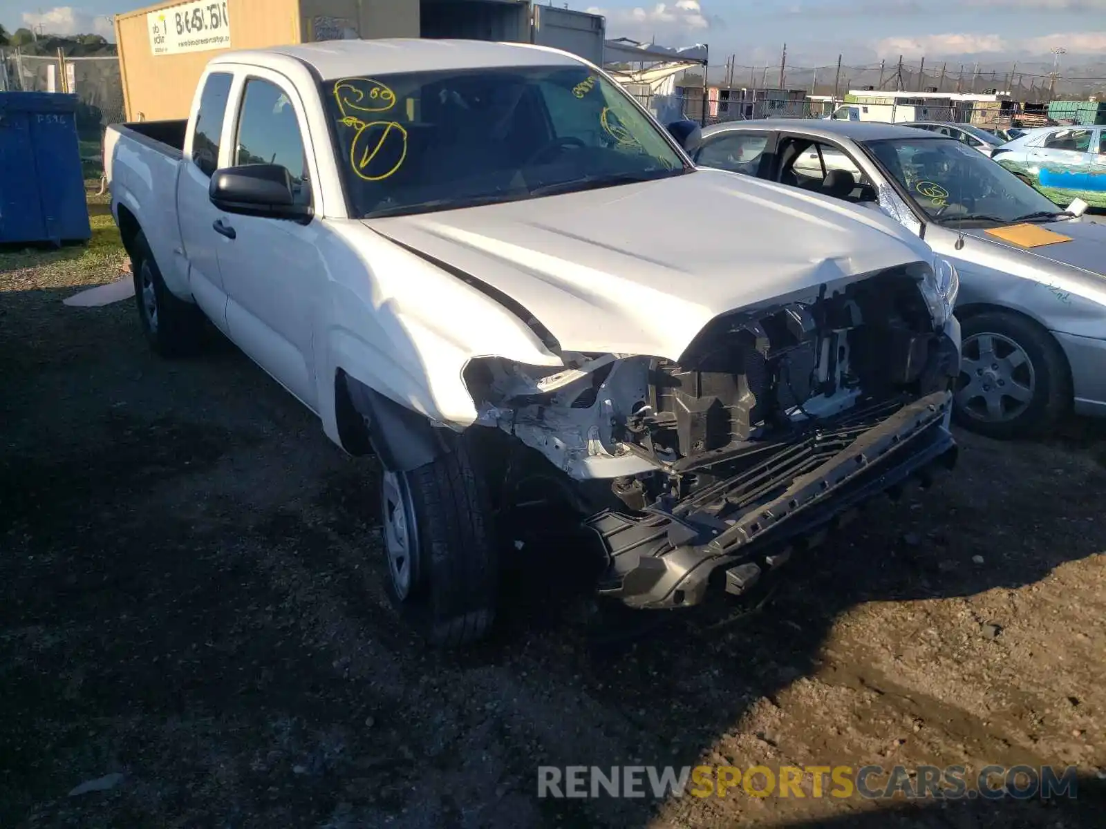 1 Photograph of a damaged car 3TYRX5GN2MT007430 TOYOTA TACOMA 2021