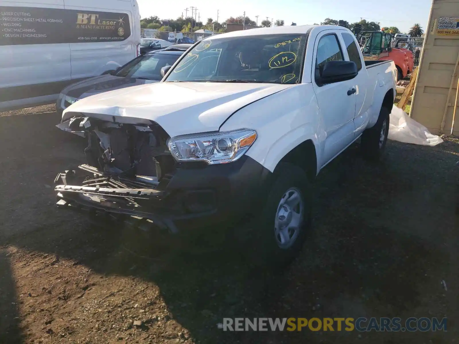 2 Photograph of a damaged car 3TYRX5GN2MT007430 TOYOTA TACOMA 2021