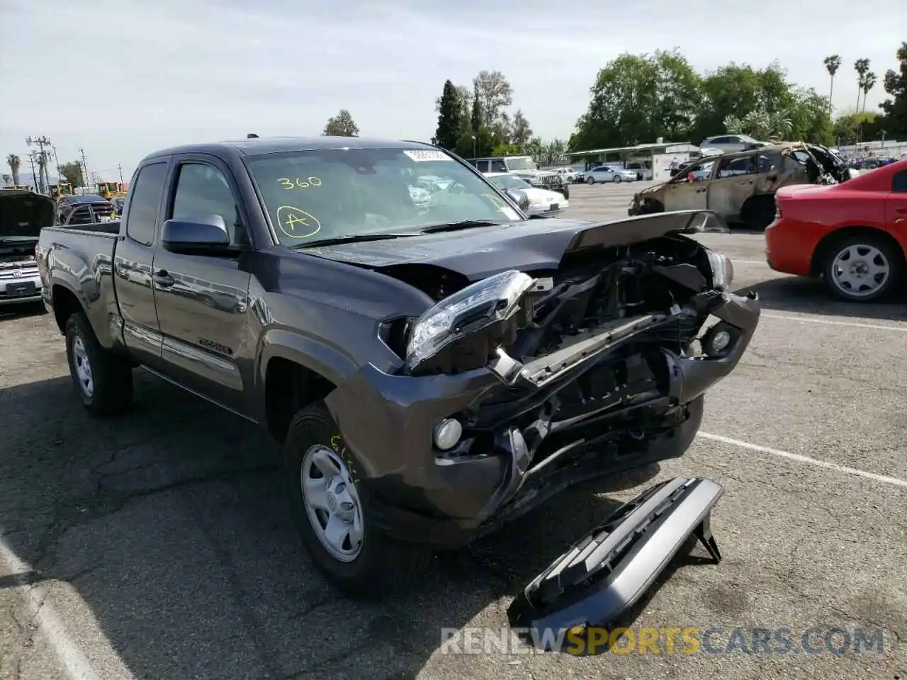 1 Photograph of a damaged car 3TYRX5GN2MT009355 TOYOTA TACOMA 2021