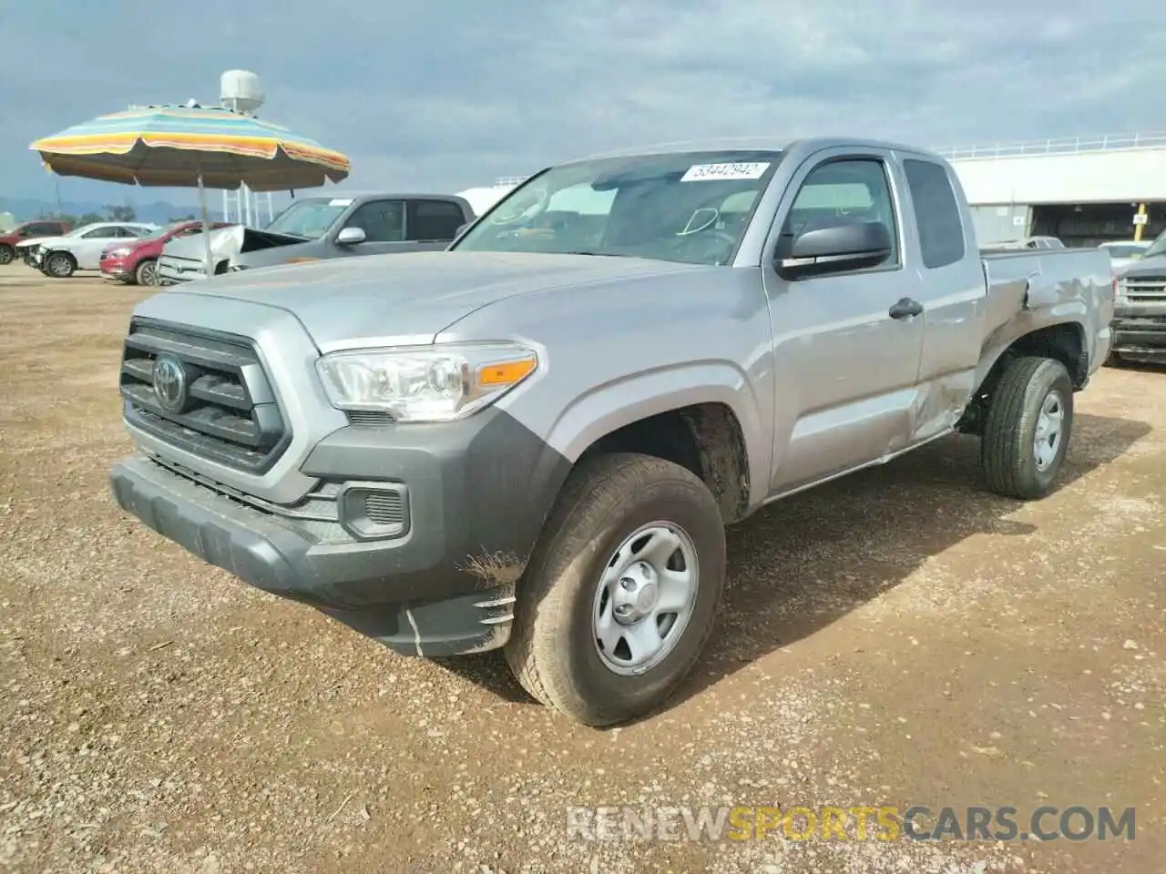 2 Photograph of a damaged car 3TYRX5GN2MT030092 TOYOTA TACOMA 2021