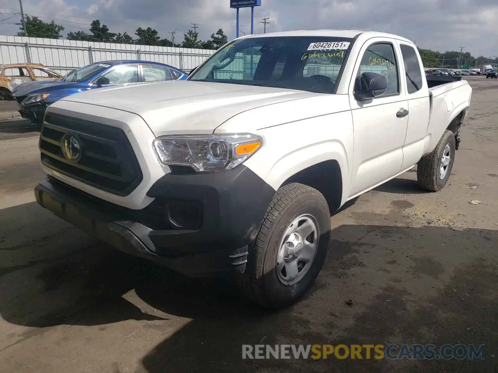 2 Photograph of a damaged car 3TYRX5GN3MT007176 TOYOTA TACOMA 2021