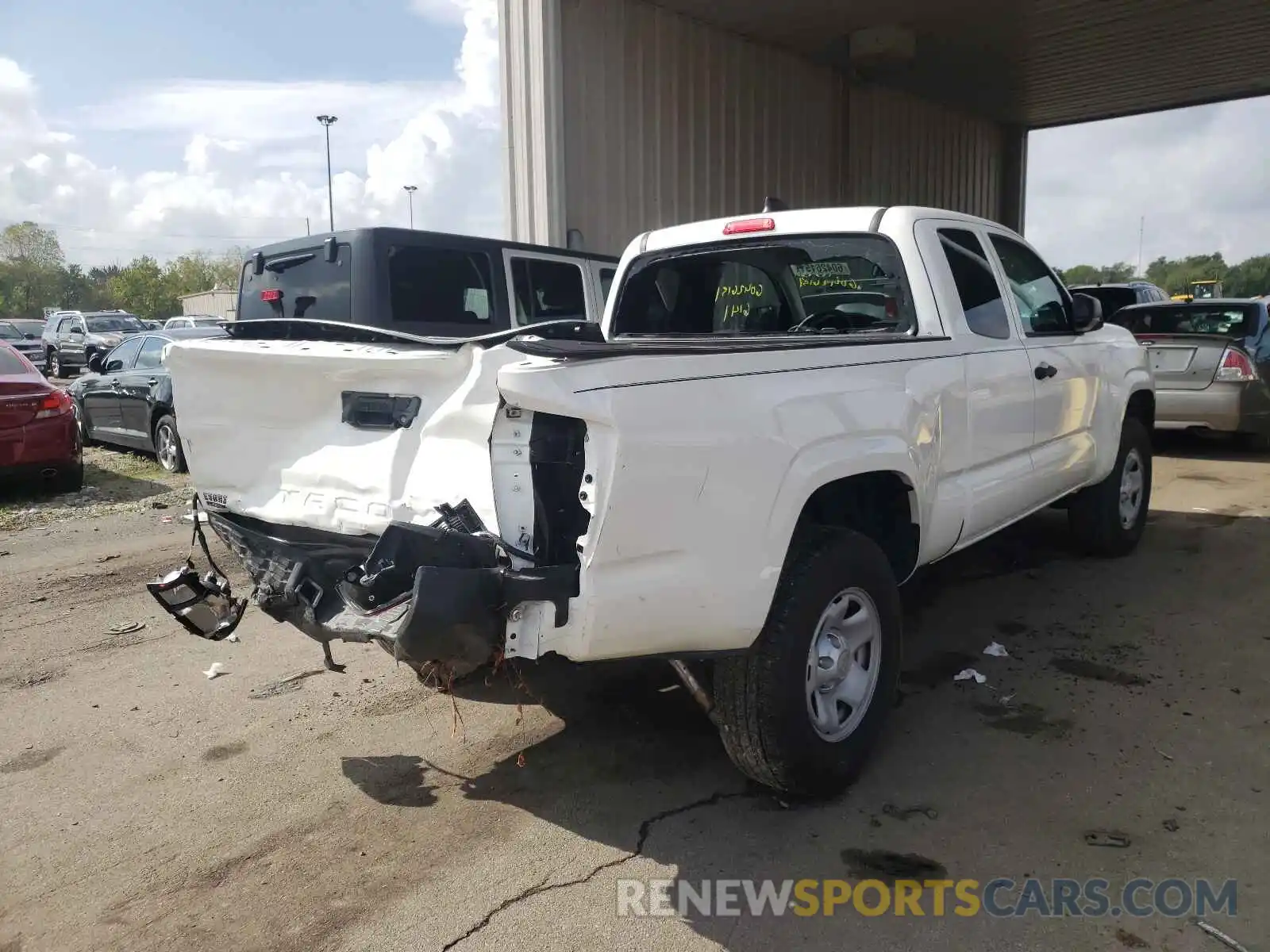 4 Photograph of a damaged car 3TYRX5GN3MT007176 TOYOTA TACOMA 2021