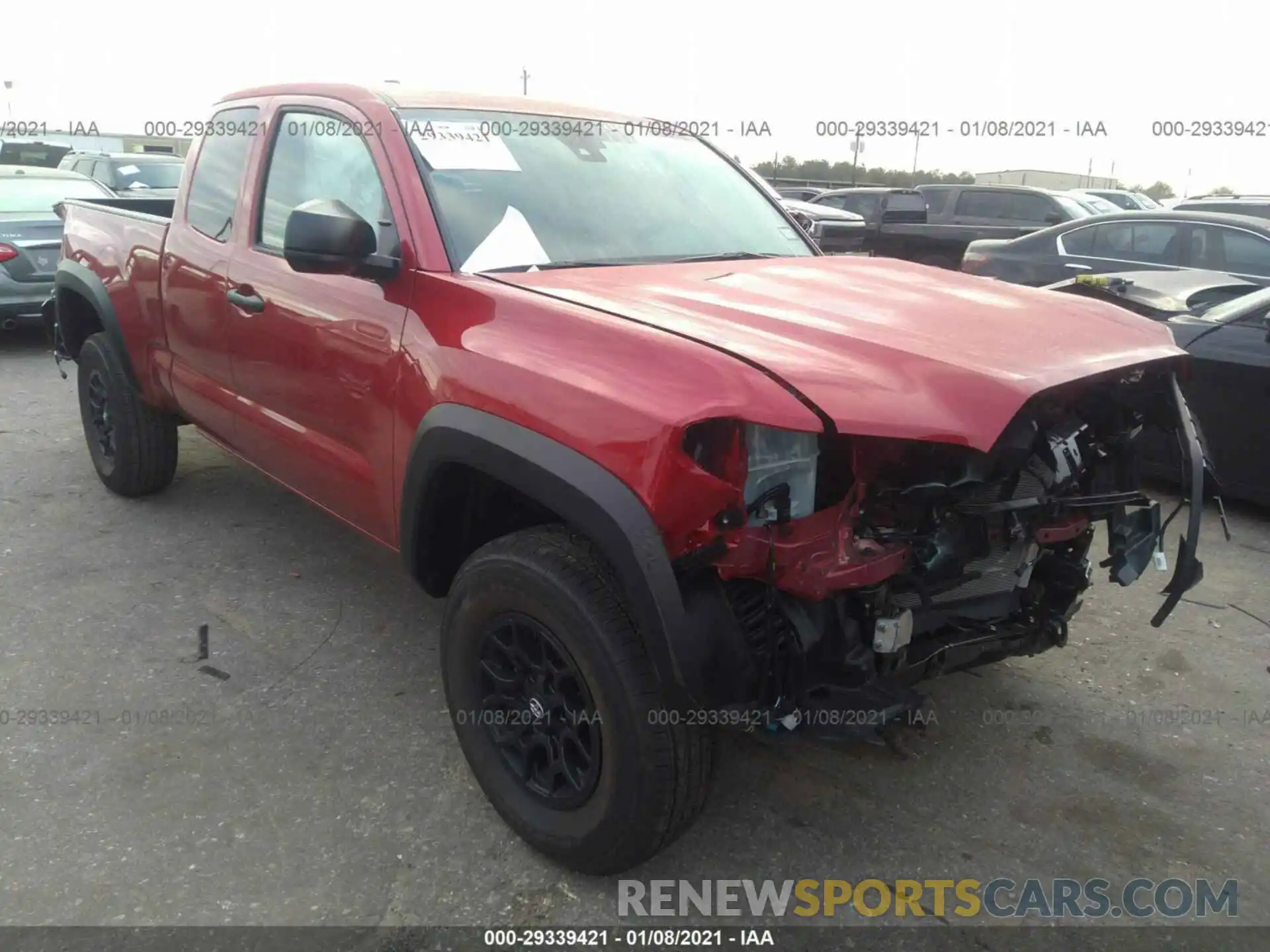 1 Photograph of a damaged car 3TYRX5GN4MT008255 TOYOTA TACOMA 2021