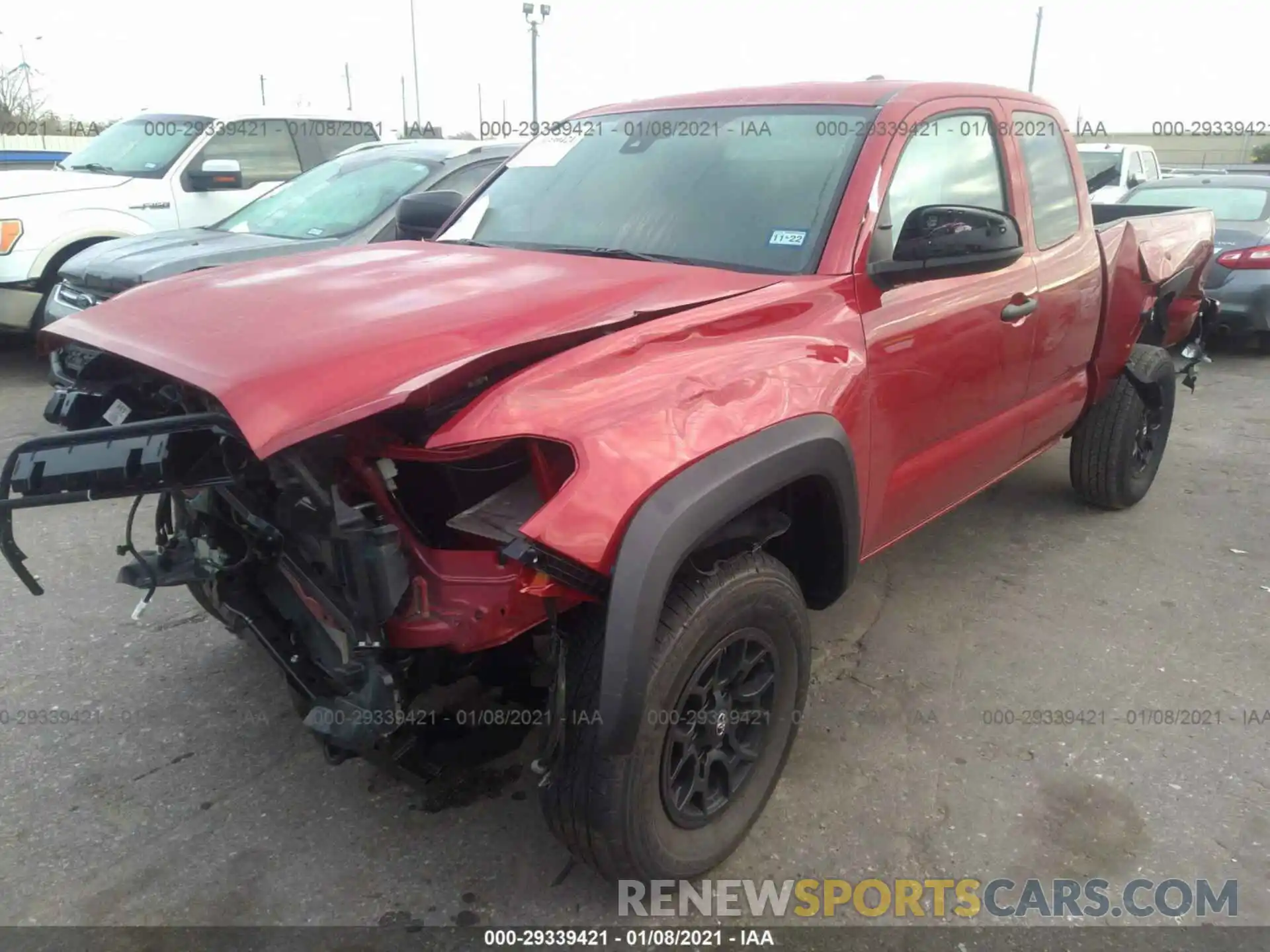 2 Photograph of a damaged car 3TYRX5GN4MT008255 TOYOTA TACOMA 2021