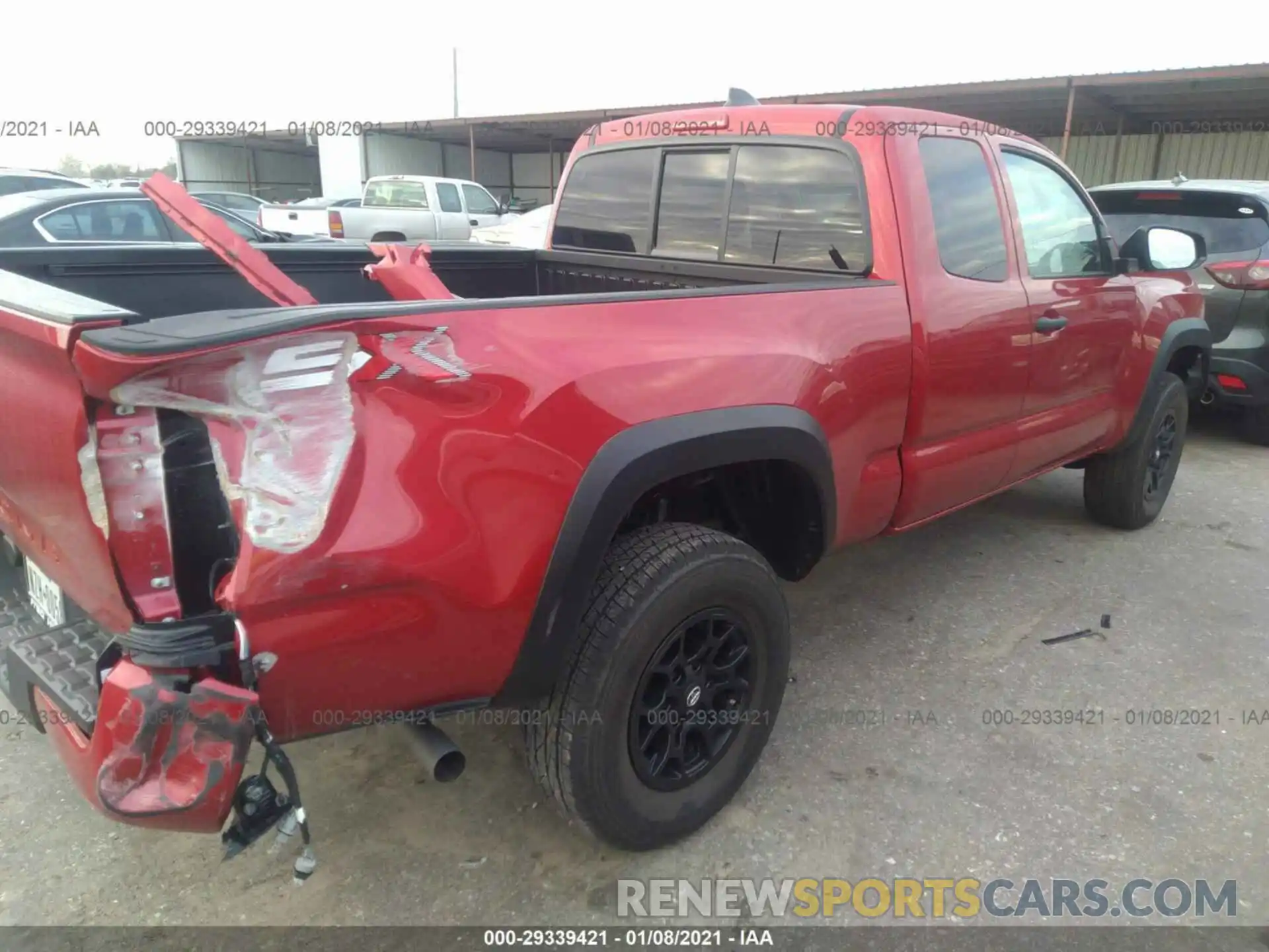 4 Photograph of a damaged car 3TYRX5GN4MT008255 TOYOTA TACOMA 2021