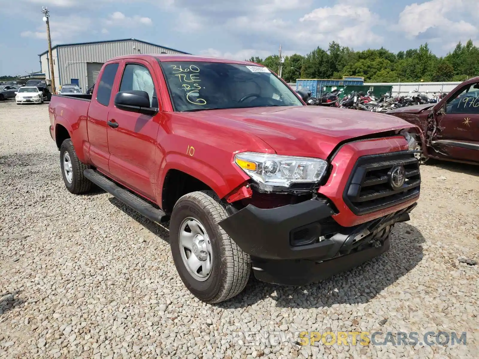 1 Photograph of a damaged car 3TYRX5GN4MT015786 TOYOTA TACOMA 2021