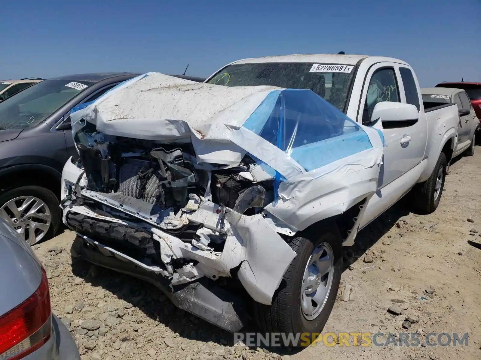 2 Photograph of a damaged car 3TYRX5GN4MT016789 TOYOTA TACOMA 2021