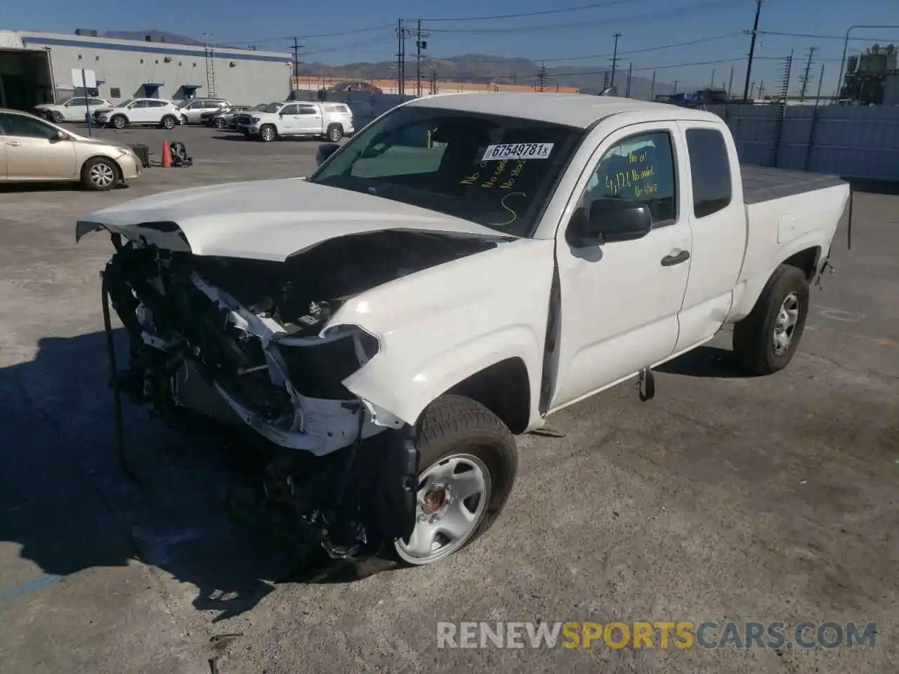 2 Photograph of a damaged car 3TYRX5GN4MT027873 TOYOTA TACOMA 2021