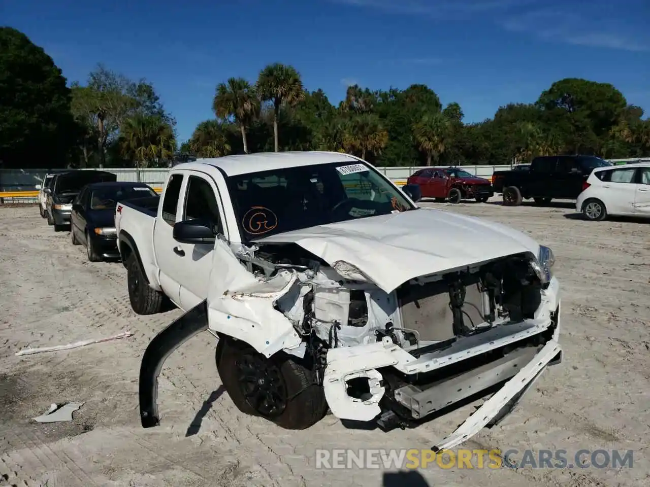 1 Photograph of a damaged car 3TYRX5GN5MT008247 TOYOTA TACOMA 2021