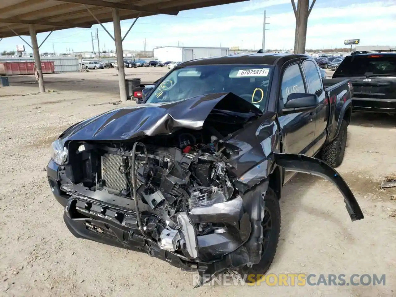 2 Photograph of a damaged car 3TYRX5GN5MT010208 TOYOTA TACOMA 2021