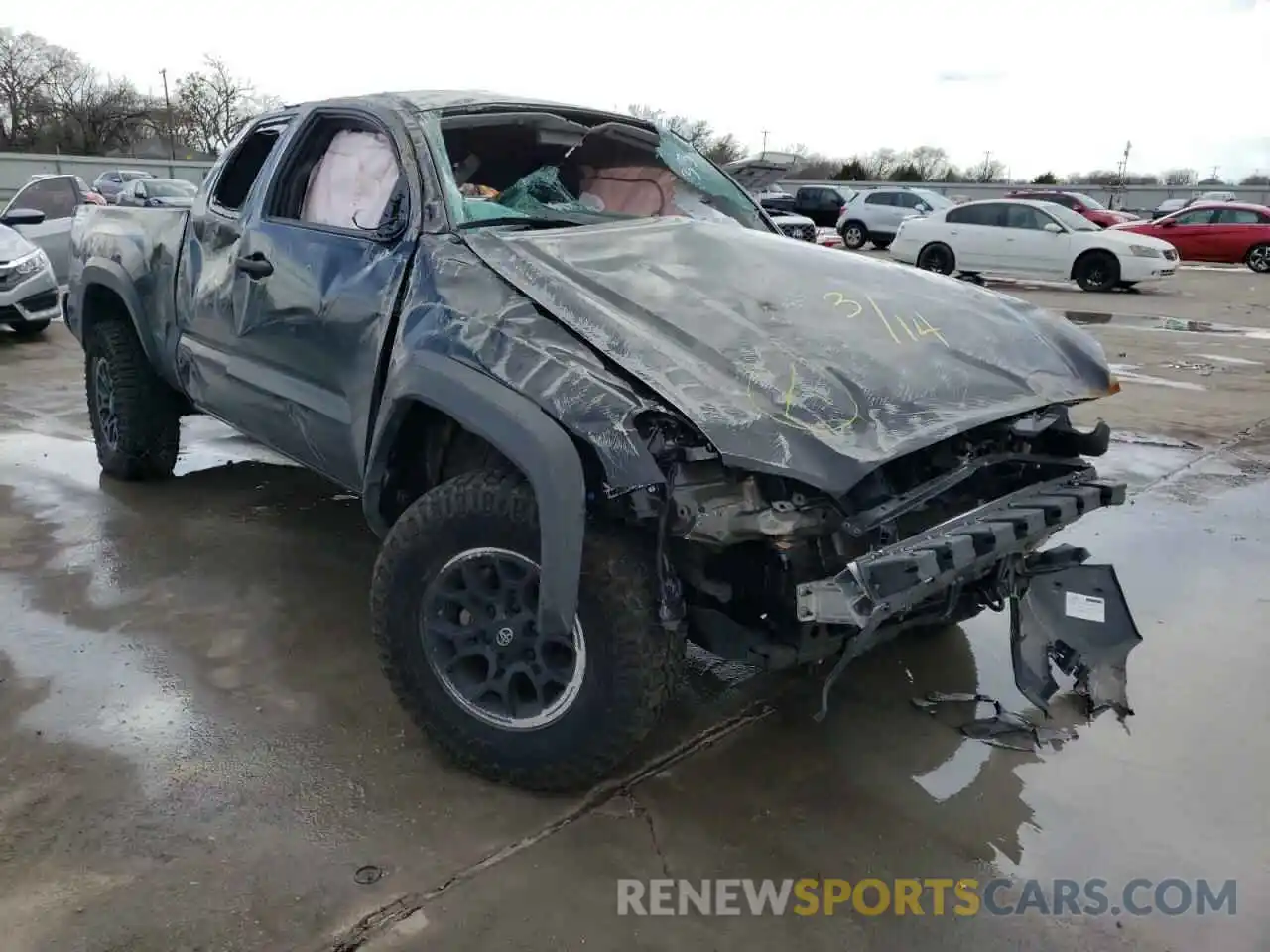 1 Photograph of a damaged car 3TYRX5GN5MT010984 TOYOTA TACOMA 2021