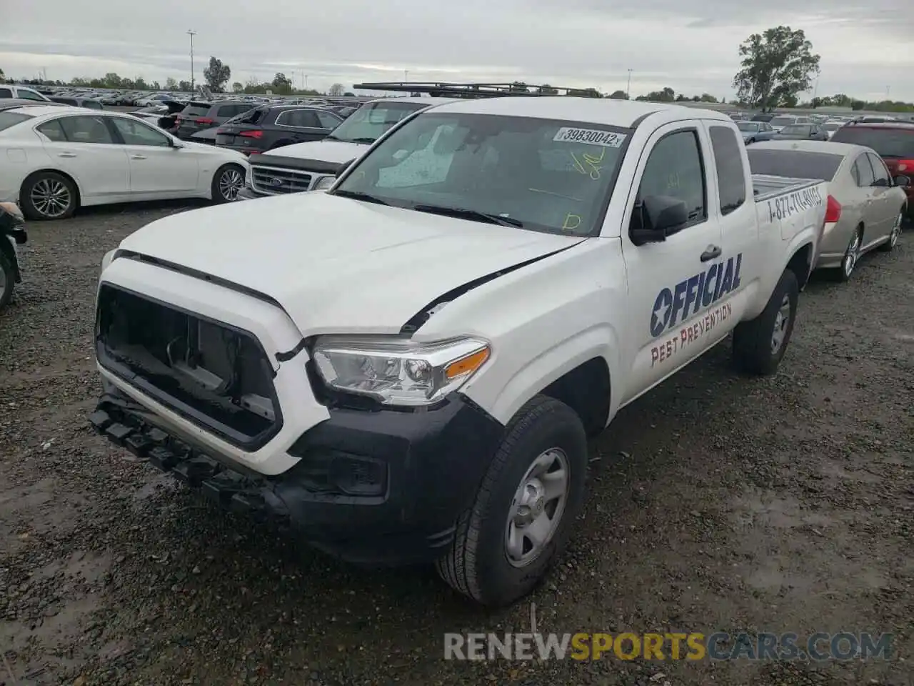 2 Photograph of a damaged car 3TYRX5GN6MT008354 TOYOTA TACOMA 2021