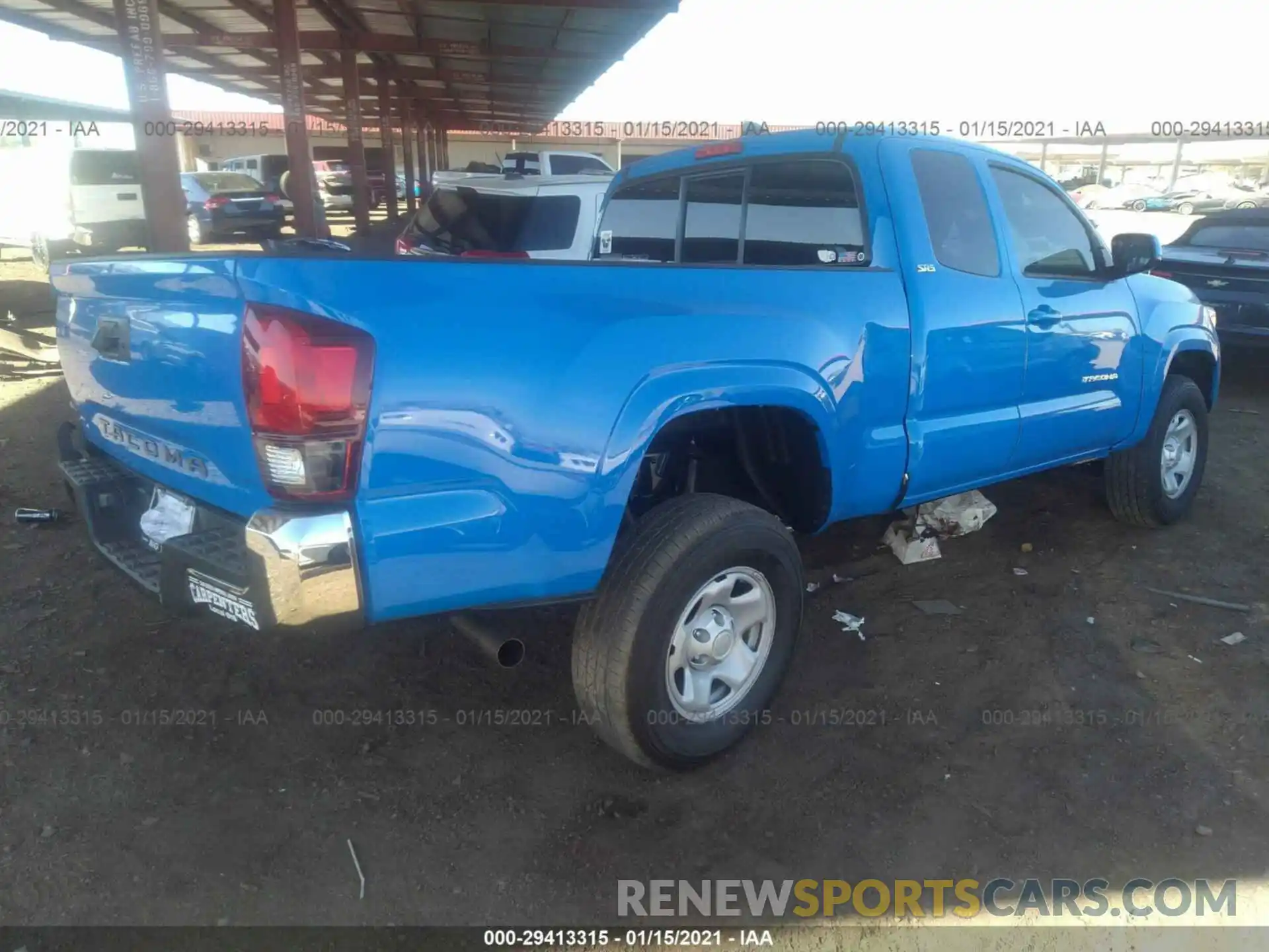 4 Photograph of a damaged car 3TYRX5GN6MT009228 TOYOTA TACOMA 2021