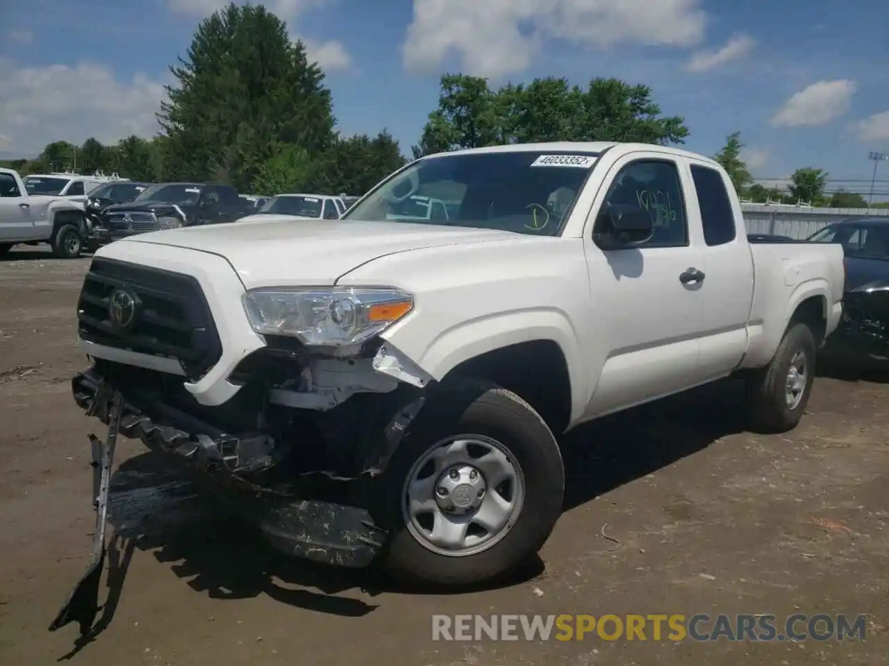 2 Photograph of a damaged car 3TYRX5GN7MT032260 TOYOTA TACOMA 2021