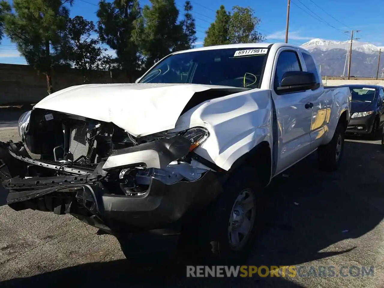 2 Photograph of a damaged car 3TYRX5GN7MT032839 TOYOTA TACOMA 2021