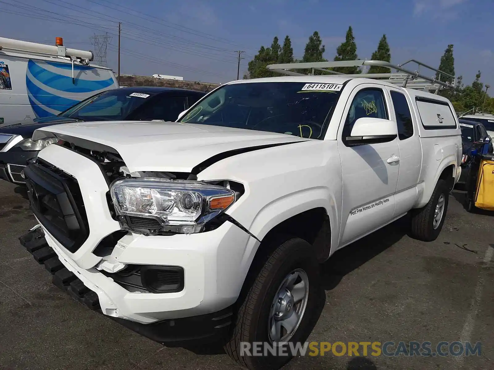 2 Photograph of a damaged car 3TYRX5GN8MT021252 TOYOTA TACOMA 2021