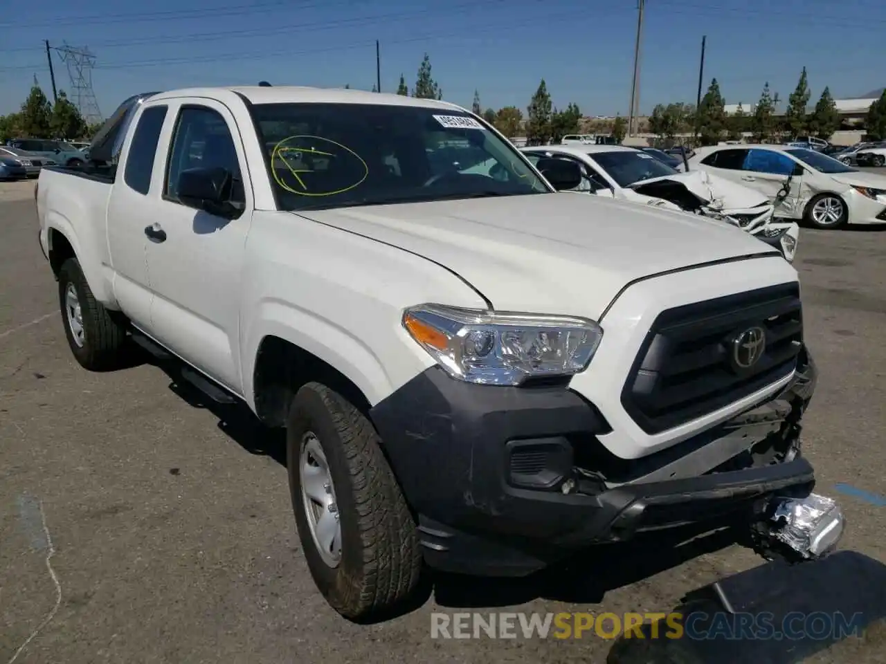 1 Photograph of a damaged car 3TYRX5GNXMT006400 TOYOTA TACOMA 2021