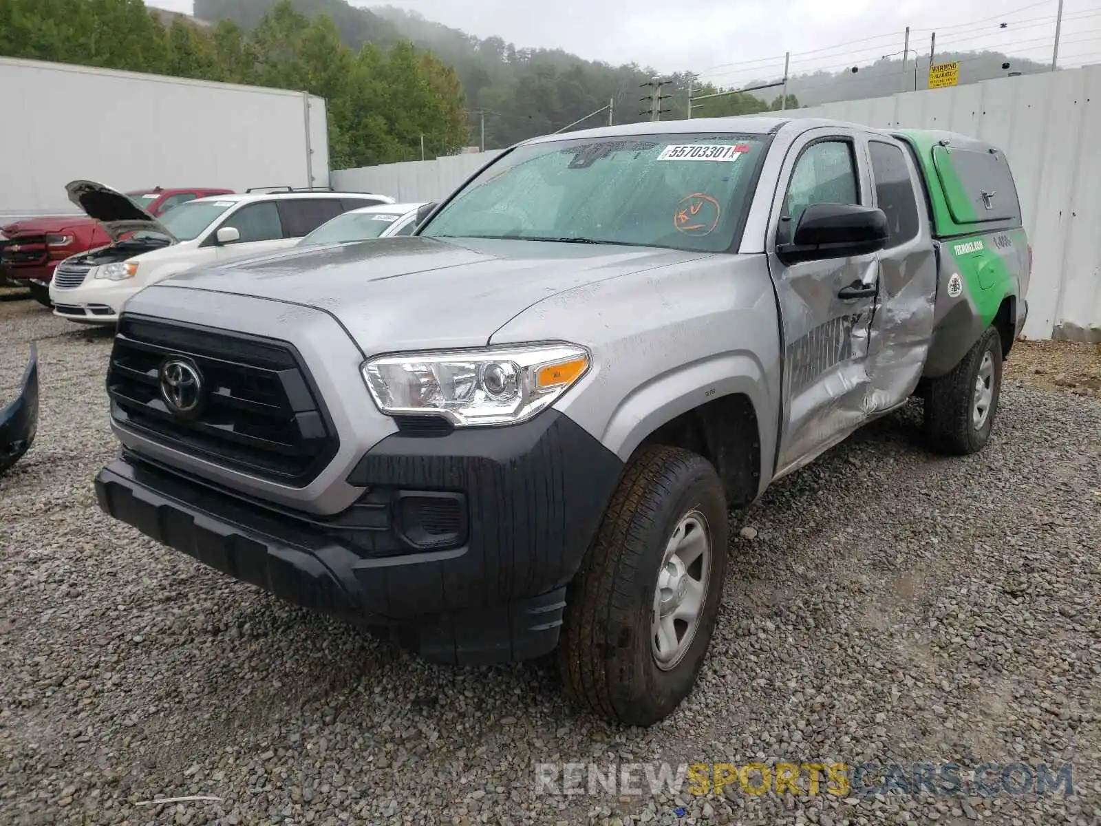 2 Photograph of a damaged car 3TYRX5GNXMT008390 TOYOTA TACOMA 2021