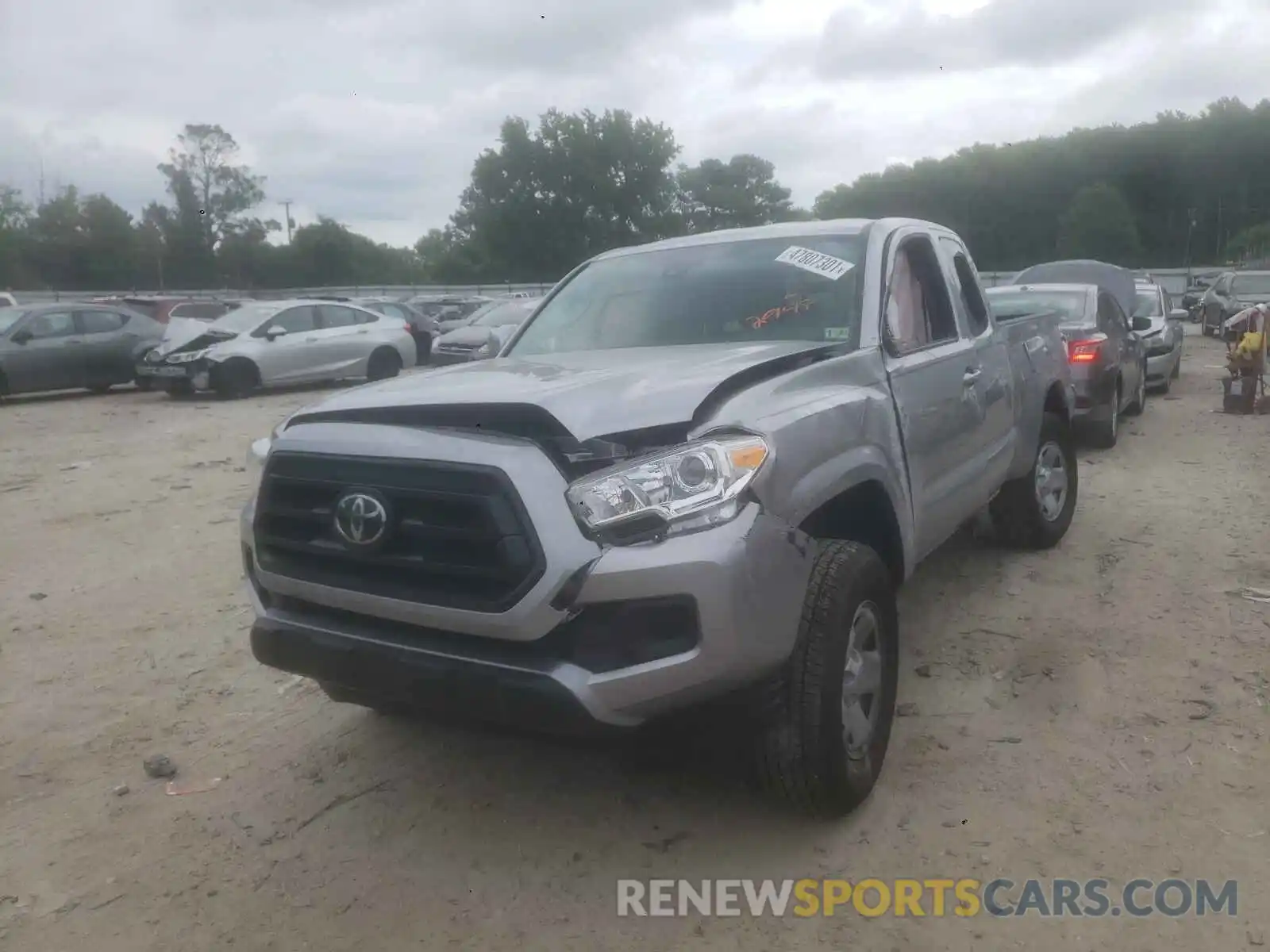 2 Photograph of a damaged car 3TYRX5GNXMT008910 TOYOTA TACOMA 2021