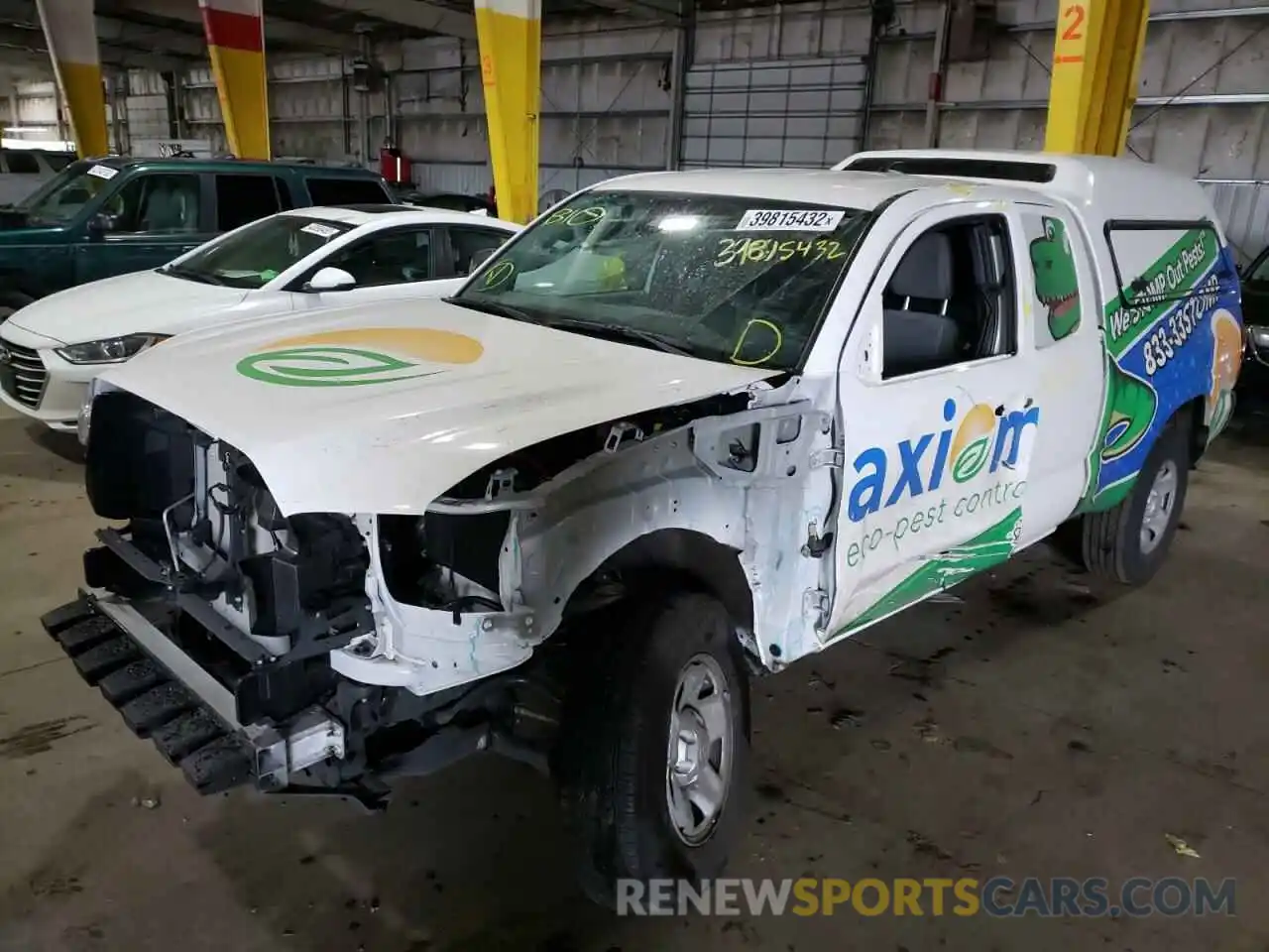 2 Photograph of a damaged car 3TYRX5GNXMT015923 TOYOTA TACOMA 2021