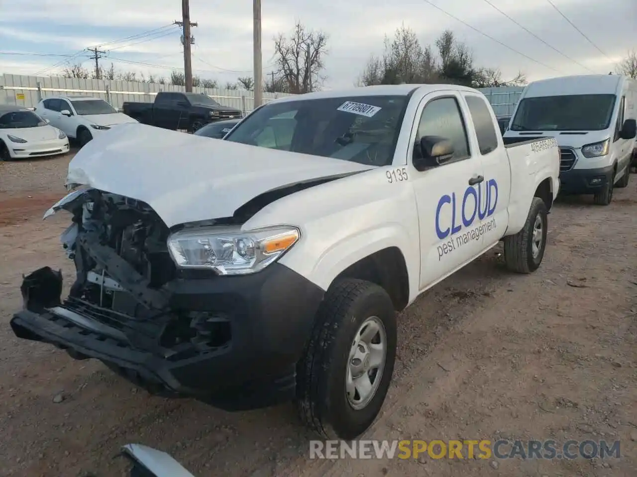 2 Photograph of a damaged car 3TYRX5GNXMT017381 TOYOTA TACOMA 2021