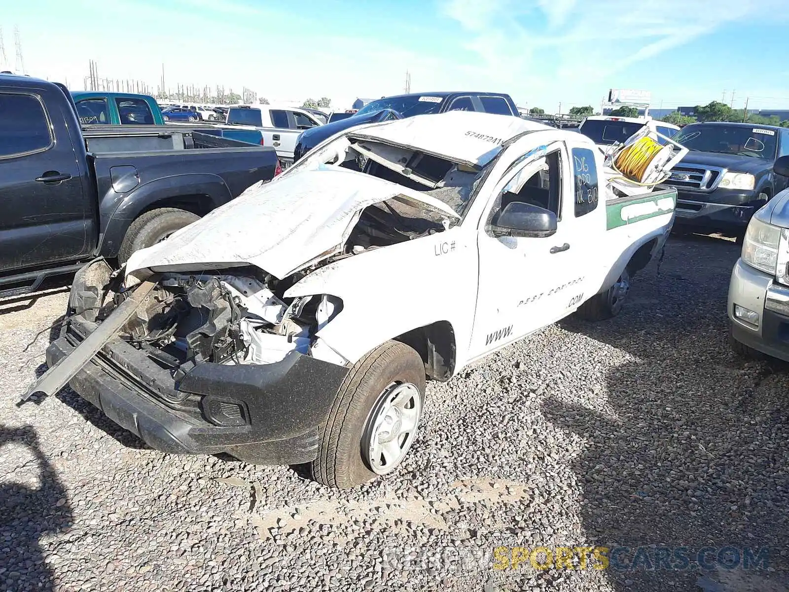 2 Photograph of a damaged car 3TYRX5GNXMT018191 TOYOTA TACOMA 2021