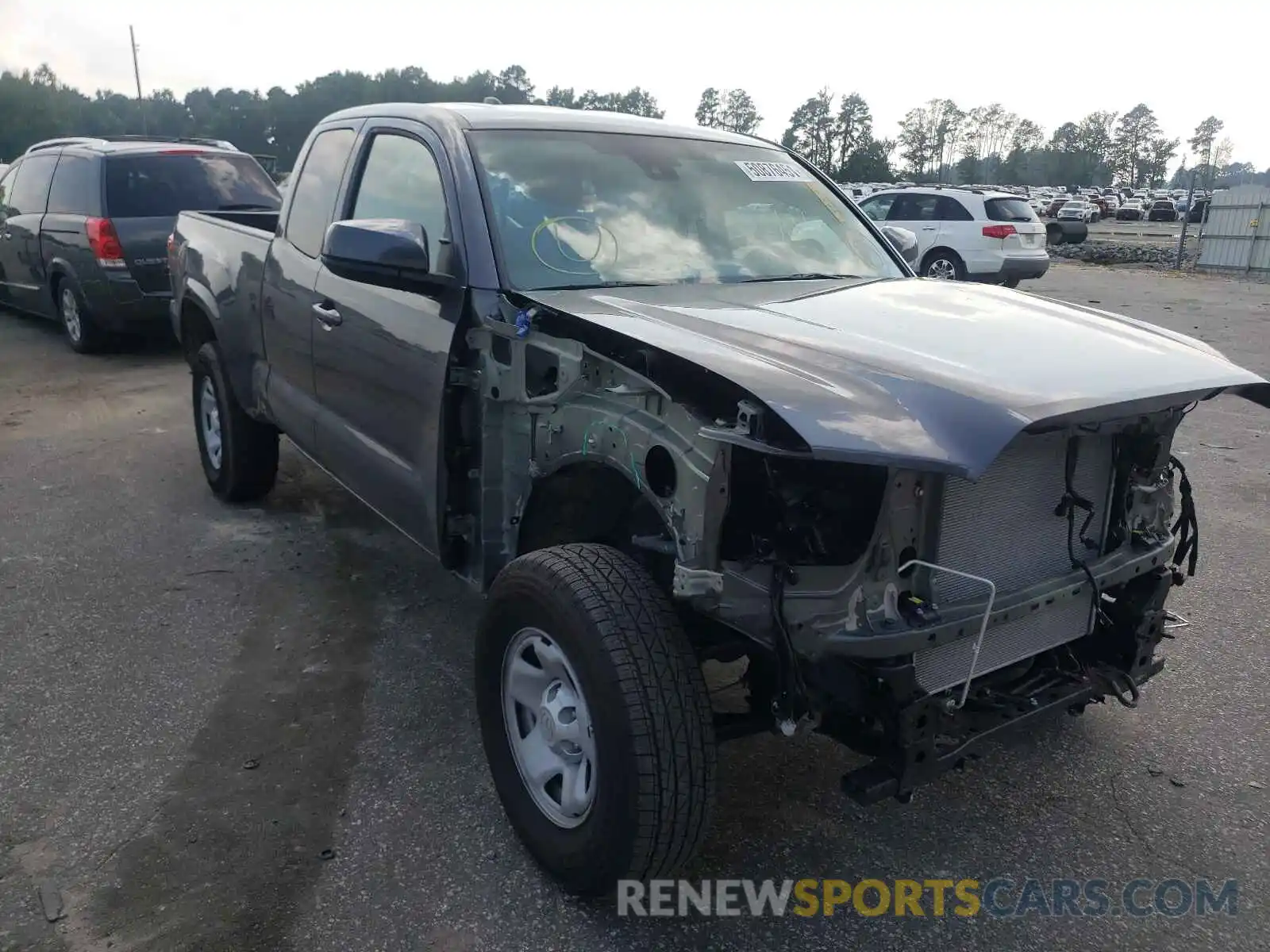 1 Photograph of a damaged car 3TYRX5GNXMT020961 TOYOTA TACOMA 2021