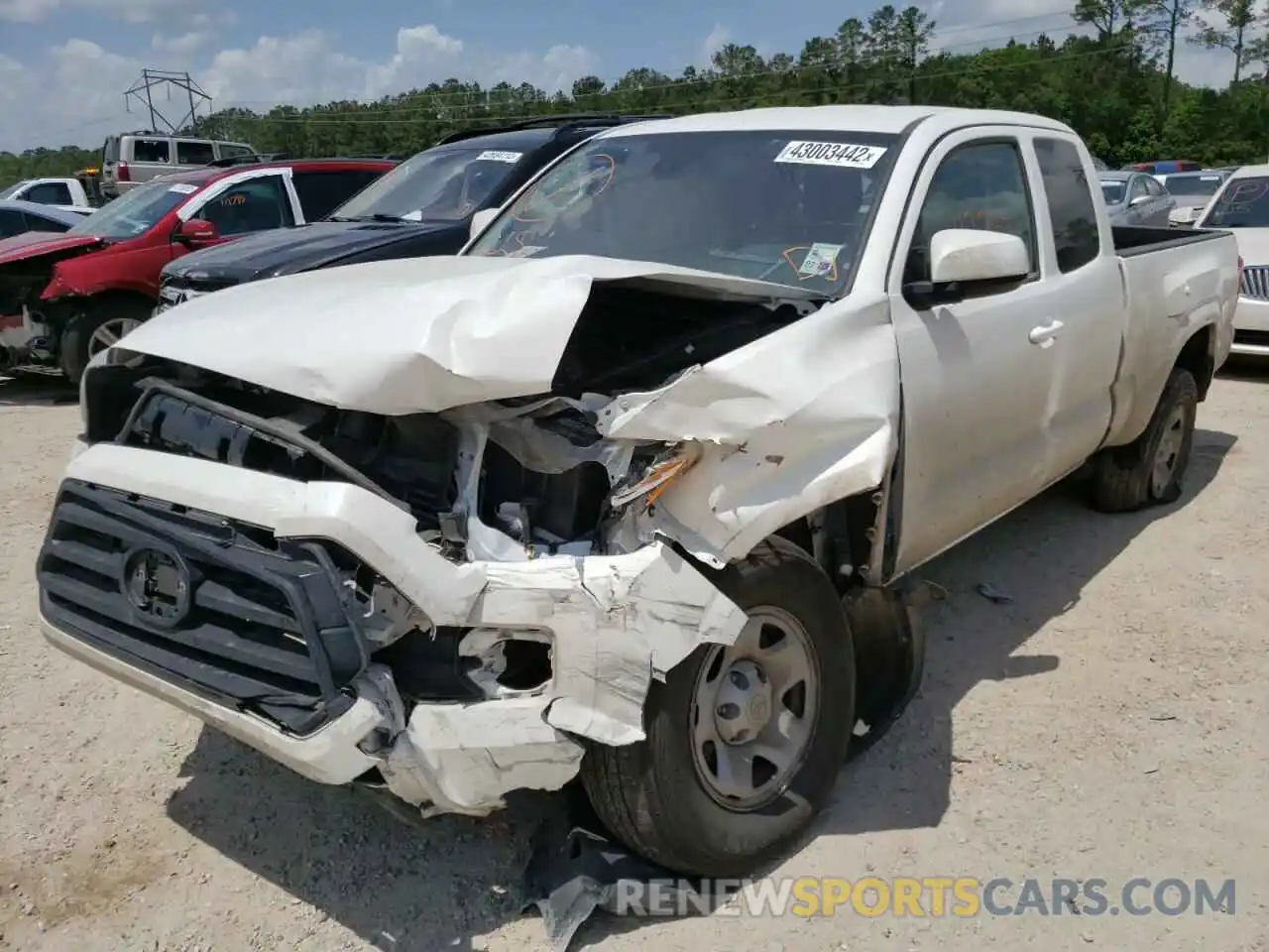 2 Photograph of a damaged car 3TYRZ5CN1MT006821 TOYOTA TACOMA 2021