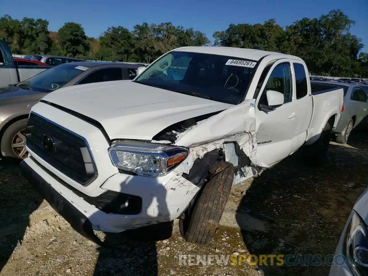 2 Photograph of a damaged car 3TYRZ5CN2MT011266 TOYOTA TACOMA 2021