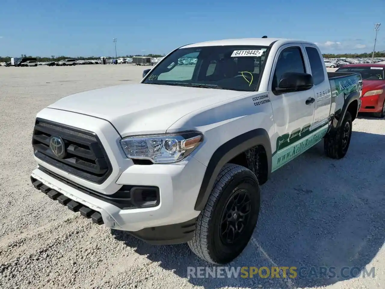 2 Photograph of a damaged car 3TYRZ5CN3MT010532 TOYOTA TACOMA 2021