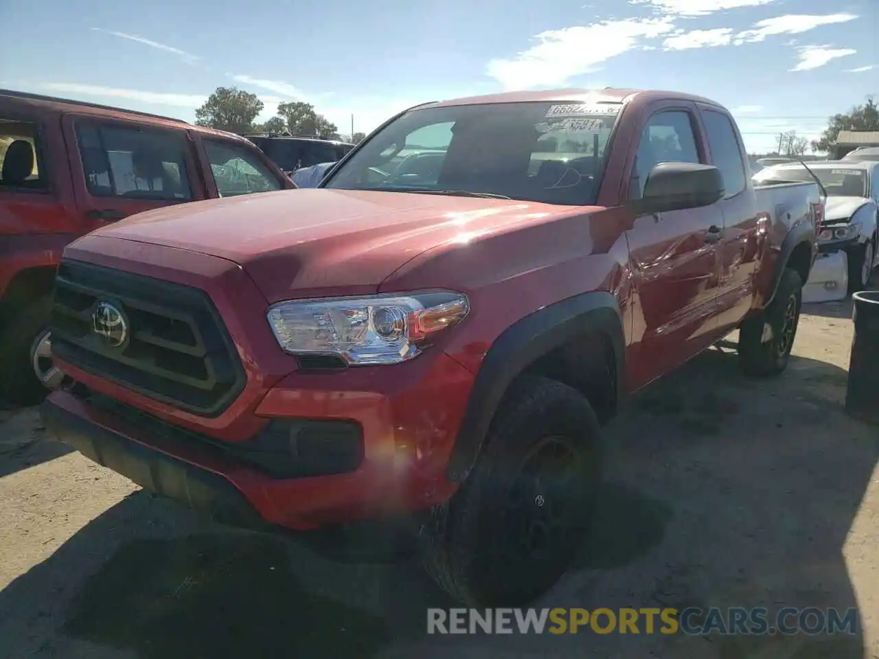 2 Photograph of a damaged car 3TYRZ5CN4MT004741 TOYOTA TACOMA 2021