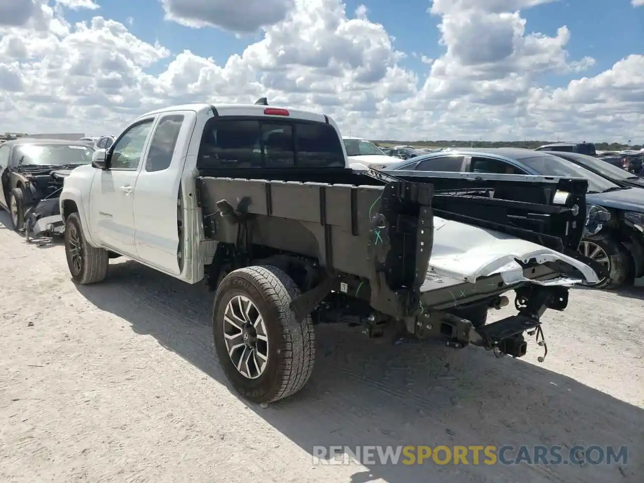 3 Photograph of a damaged car 3TYRZ5CN7MT008895 TOYOTA TACOMA 2021