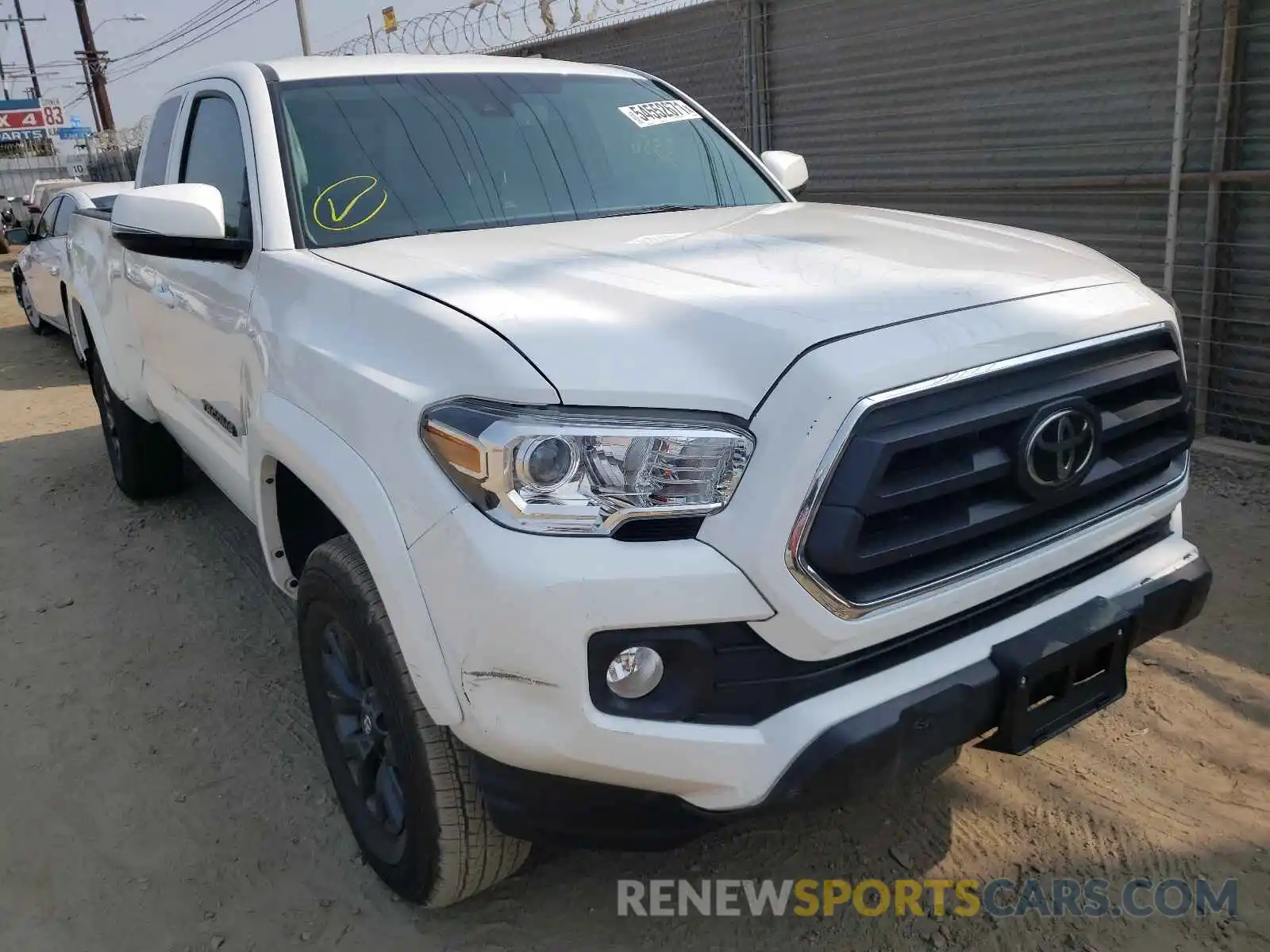 1 Photograph of a damaged car 3TYRZ5CN9MT007408 TOYOTA TACOMA 2021