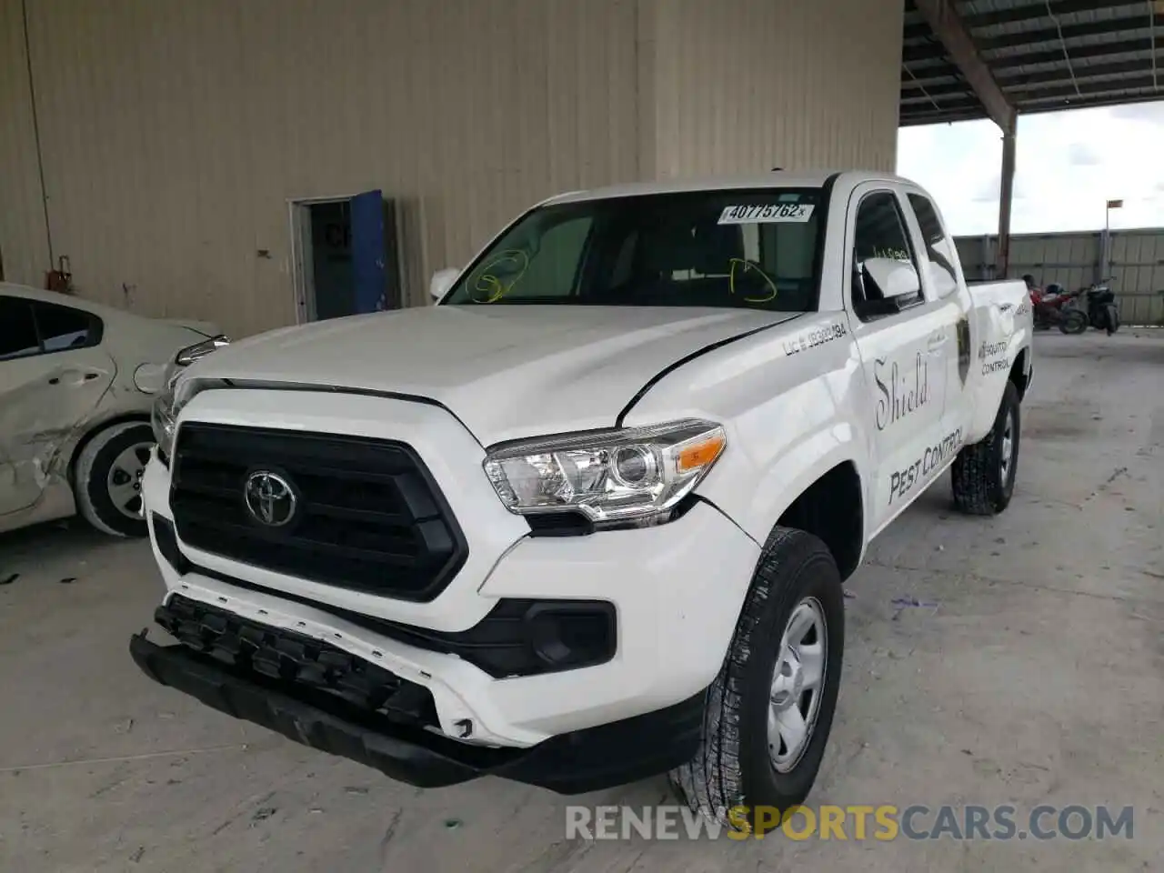 2 Photograph of a damaged car 3TYRZ5CN9MT009935 TOYOTA TACOMA 2021