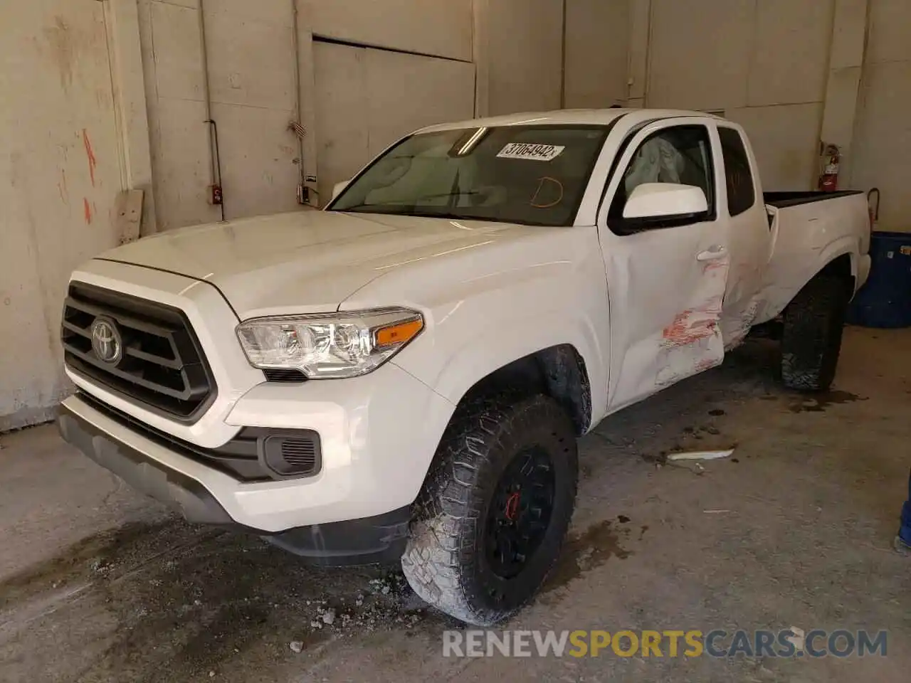 2 Photograph of a damaged car 3TYRZ5CN9MT010521 TOYOTA TACOMA 2021